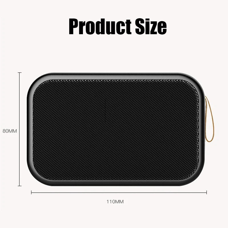 Portable Mini Fabric Strip Bluetooth Speaker Sound 3D Stereo Music Surround Bass Outdoor Speakers Support FM-TF Cards For Phone