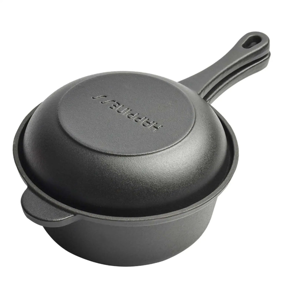 1 Set Cast Iron Pots Non-stick Pan Dual-Purpose Cast Iron Saucepan Home Kitchen Tools Breakfast Cooking Frying Pan