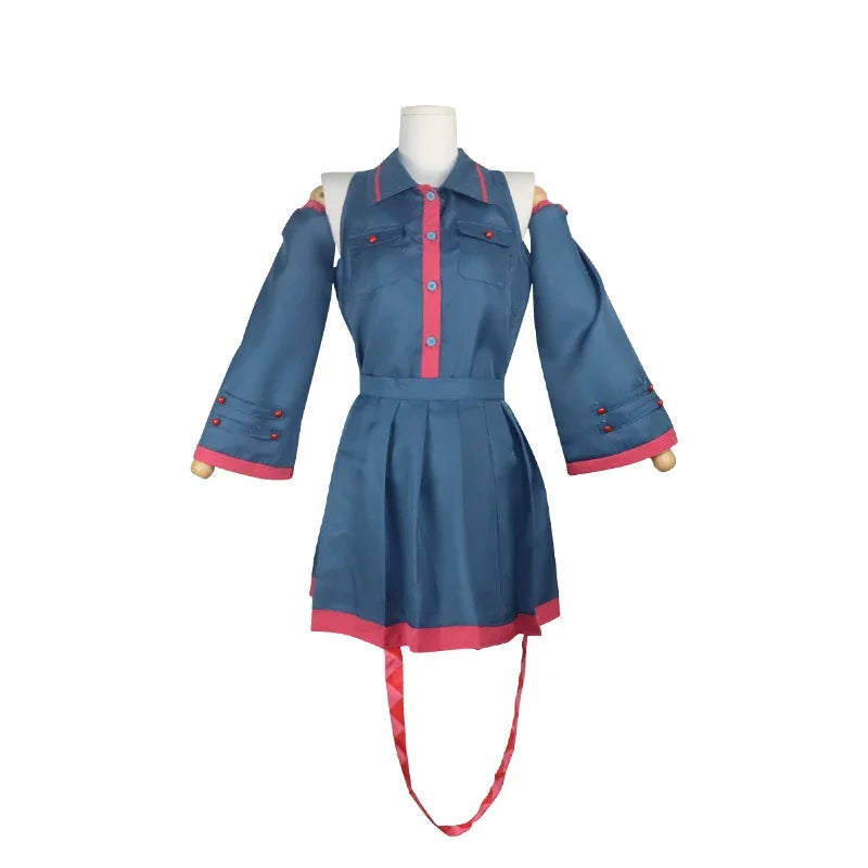 Anime Mikuu kasane Teto Cosplay Costume Women Men Grey Pink Dress Cosplay Halloween Costume Cosplay Made Accessorie props