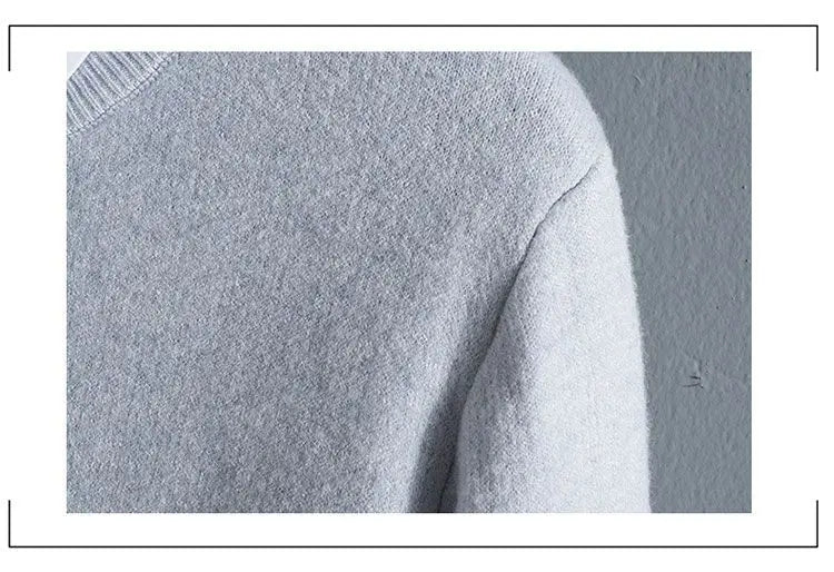 Men's Clothing Autumn Winter Long Sleeve New Tops T-Shirts Round Neck Fashion New Comfortable Solid Color Sweaters