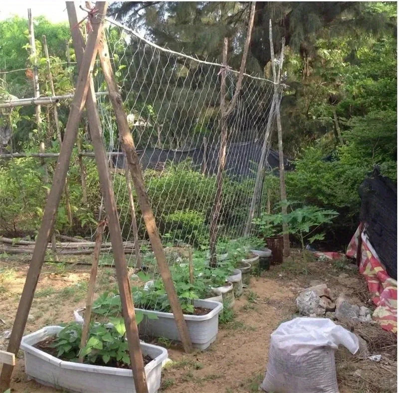 Garden Plant Trellis Netting Garden Square Mesh Netting for Climbing Plants Outdoor, Fruits, Vegetables, Vines, Grow Tents