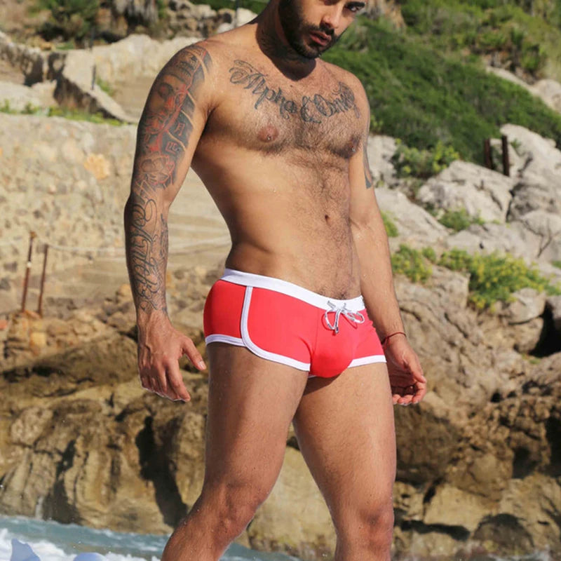 Men's Sexy Swimwear 2022 Wholesale Pool Trunks Quality Man's Swim Wear Comfortable Fashionable Beachwear for Adults