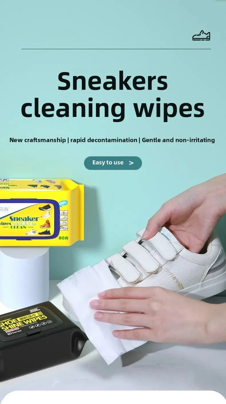 Disposable Wipes Shoe Cleaning Products Clean Slippers Cotton Wipes for Wiping Screens Cleaner Shoes Sneakers Household Home