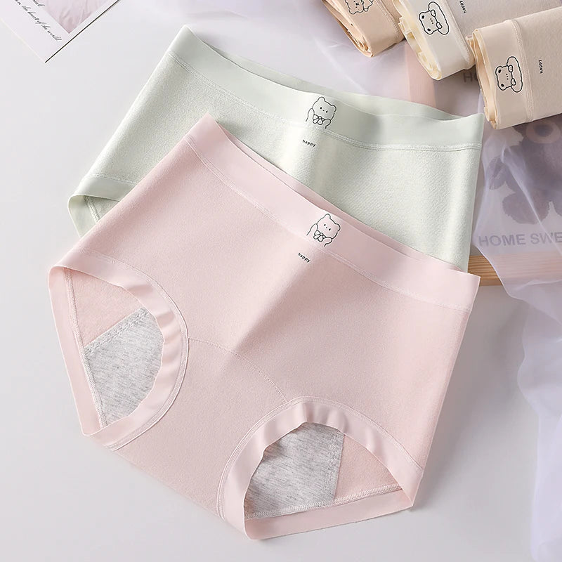 Women's Menstrual Panties Woman Reusable Menstrual Pads Period Underwear Women's Cotton Briefs Menstruation Sexy Super Absorbent