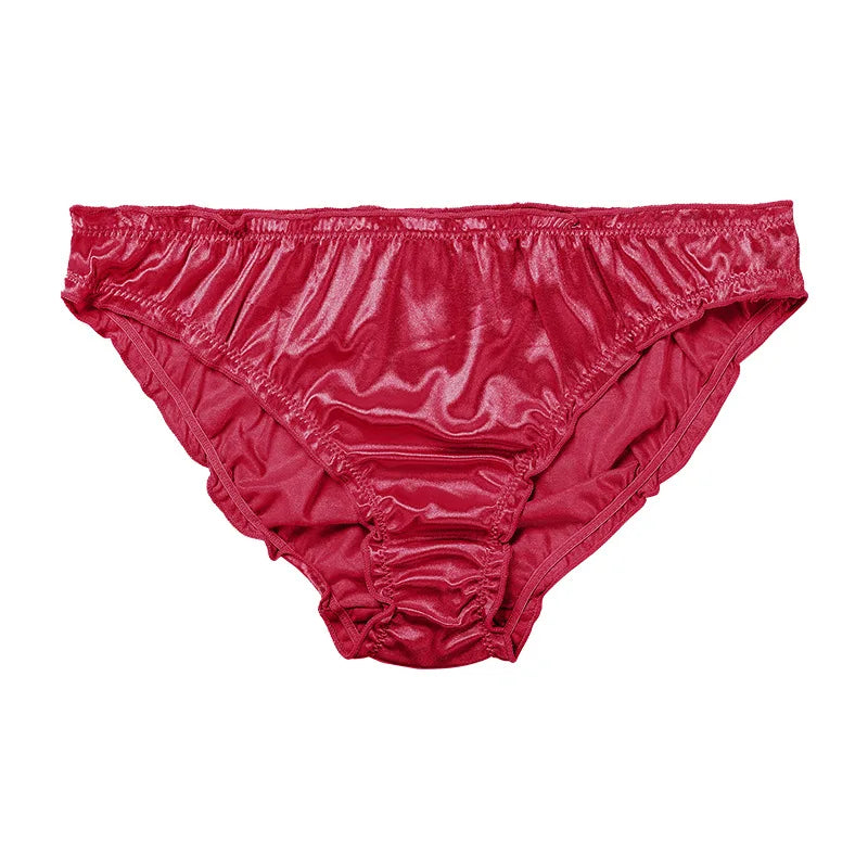 Women's panties Sexy Super Stretch Underpants Female Lingerie Low-Waist Satin Briefs Breathable And Comfortable Underwear