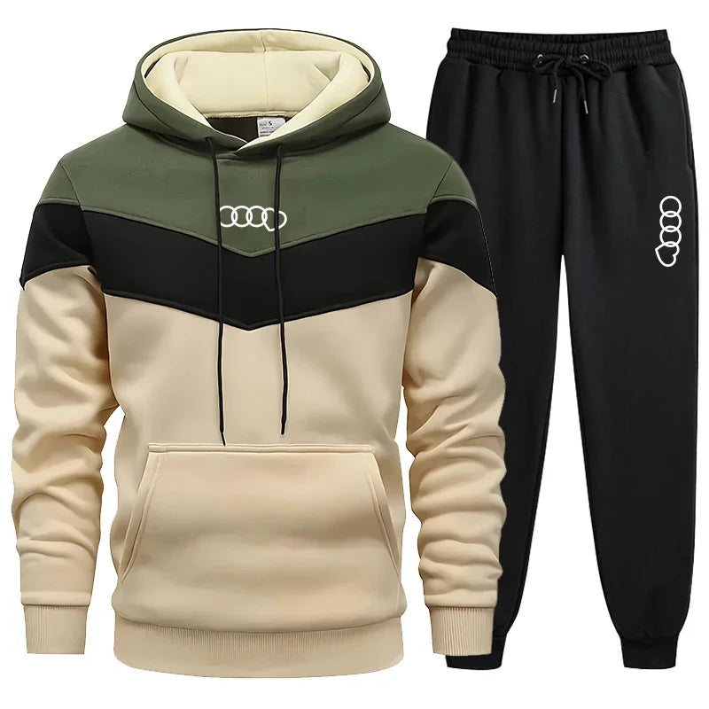 Men's Clothing Casual Sweatshirt Suit Sweatshirts for Men Daily Tricolor Hoodies Hot High Quality 2025 Sports Tracksuit Jogging