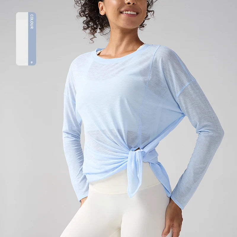 Women's Fitness Sports T-shirt Summer Loose Short Sleeve Quick Drying Gym Running Top Female Leisure Clothing