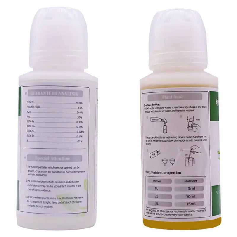 Fertilizer A and B Hydroponic Garden Plant Food Plant Fertilizer For Flowers Vegetables Grass Nutrients Garden Plant Using