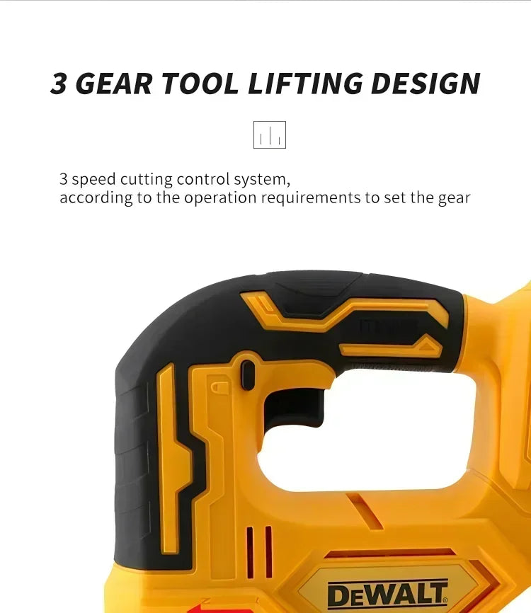 DewaltBrushless Curve Saw 20V Cordless Electric Jig Saw Portable Multifunction Adjustable Woodworking Power Tool