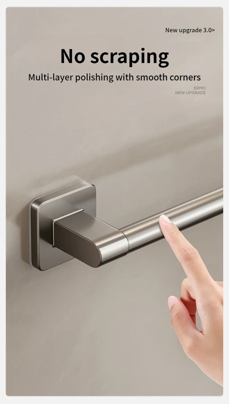 No Need To Drill Walls For Installation Bathroom Towel Bar/Hook/Towel Rack/Kitchen Rag Rack Bathroom Accessories