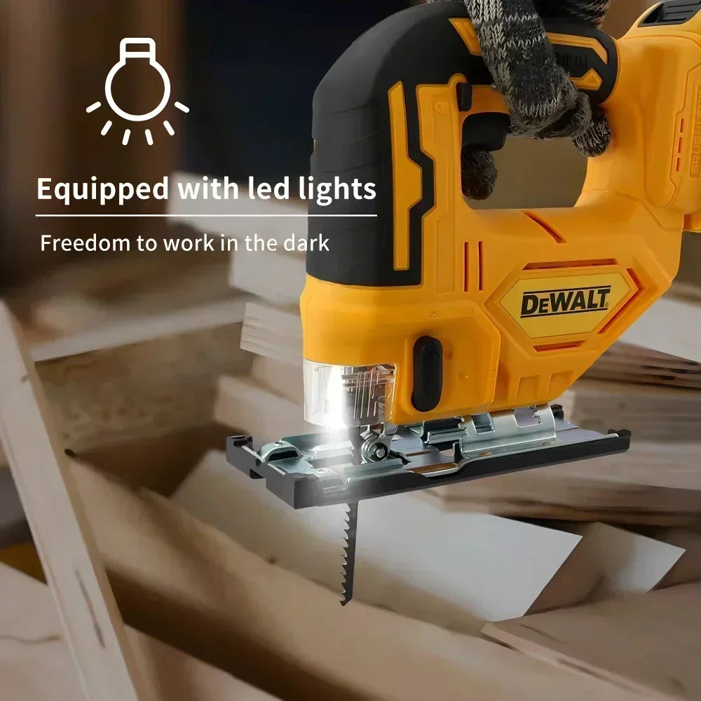 DewaltBrushless Curve Saw 20V Cordless Electric Jig Saw Portable Multifunction Adjustable Woodworking Power Tool