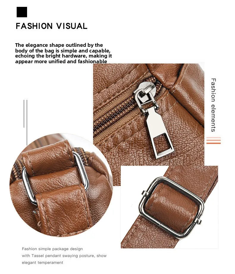 2026 New Ladies Soft Leather Bags High Quality Purses and Handbags Famous Designer Crossbody Shoulder Bag for Women Sac A Main