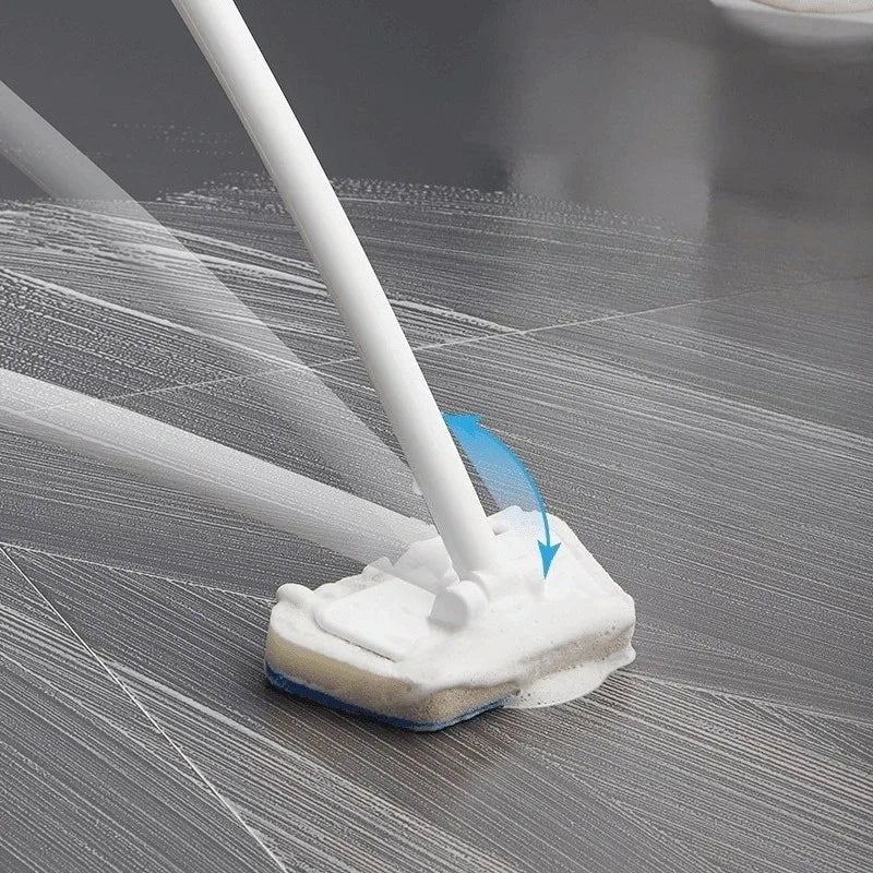 Cleaning Brushes  Bathroom Accessories Wall Cleaning Sponge Hanging Long Handle Removable Floor Bathtub Home Household