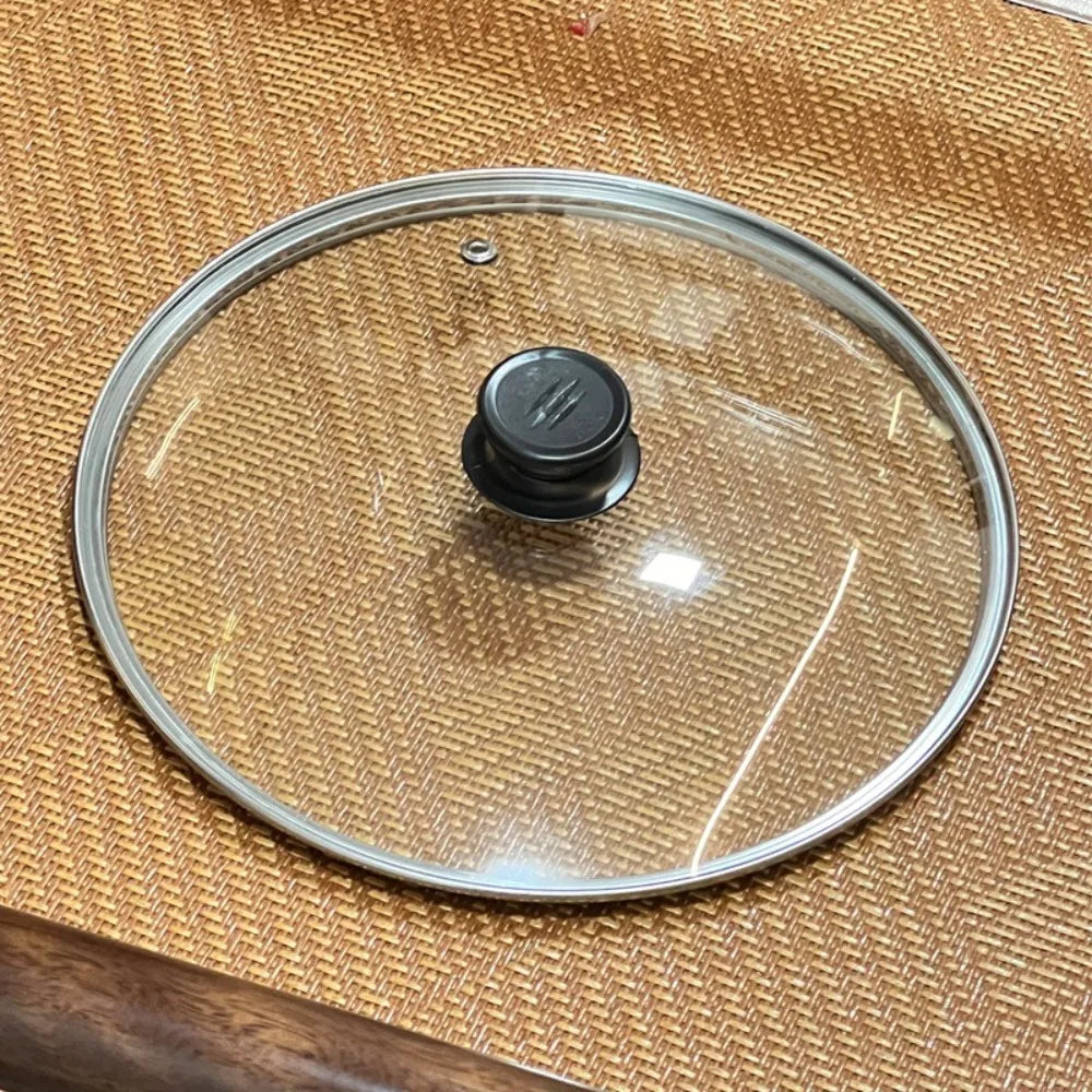 Durable Universal Pot Cover Tempered Glass Visible Pot Lid Anti-scalding Round Cookware Parts Kitchen Accessories