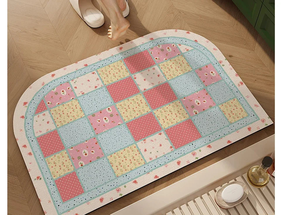 Bathroom Mat Toilet Entrance Doormat Bath Rug Non-slip Carpet  Absorbent Foot Mats for Floor Anti-slip Area Rugs Home Decor
