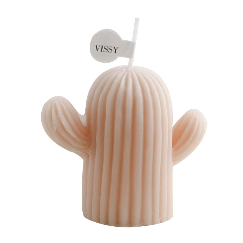 Small Cactus Scented Wax Candles Ornament for Home Bedroom Office Wedding Party Decoration for Cre