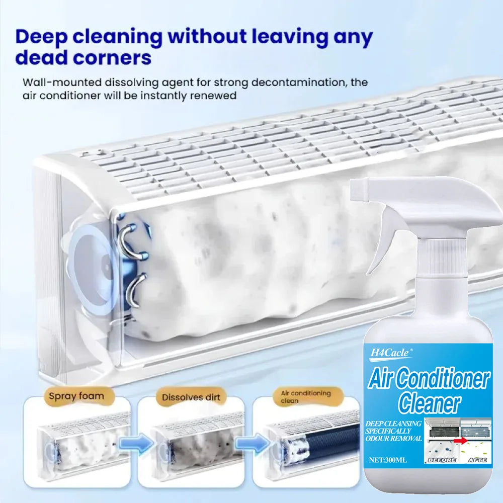Air Conditioner Cleaning Spray Household Cleaning Products Deodorizer Radiator Cleaner Fan Cleaner Multi-Purpose Foam Cleaner