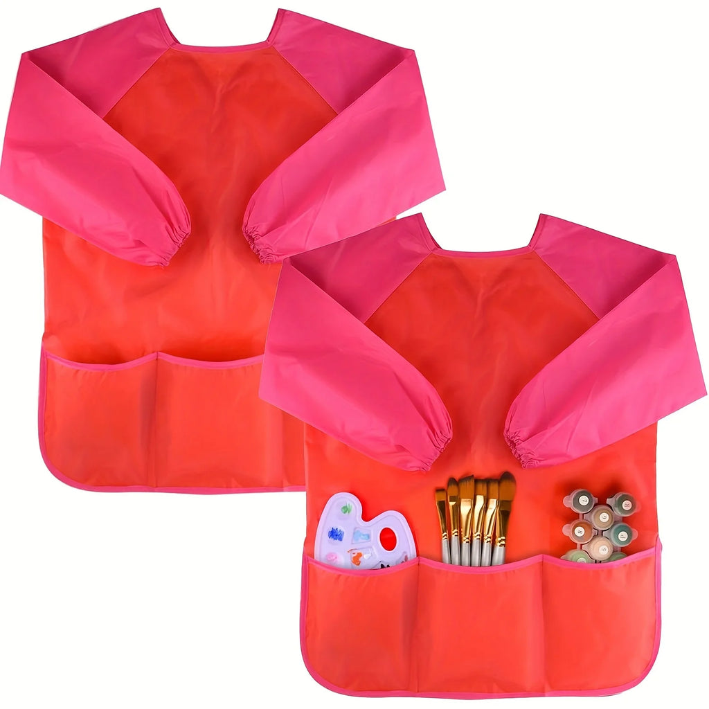 Waterproof Art Smock Art Aprons,Size M Painting Supplies (Paints And Brushes Not Included)
