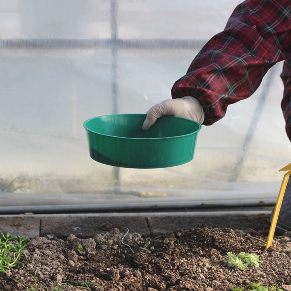 Garden Soil Filter Home Garden Tool Plastic Garden Sieve Sifting Tool Fine Mesh Soil Sieve For Soil Stone Mesh Gardening