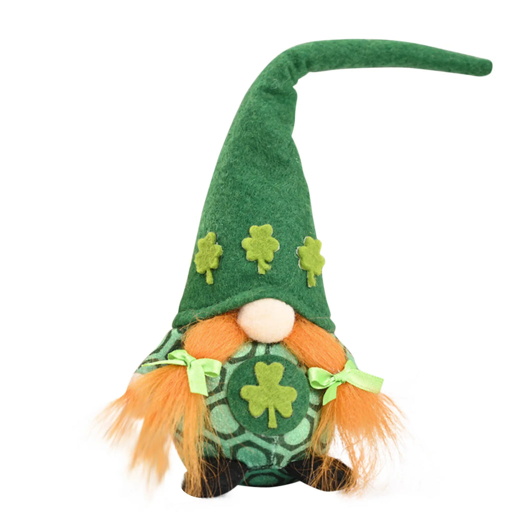 St Patrick's Day Decoration Doll Green Plush Gnome Faceless Doll Irish Day Party Decor Saint Patrick Ornaments Irish Gifts Home