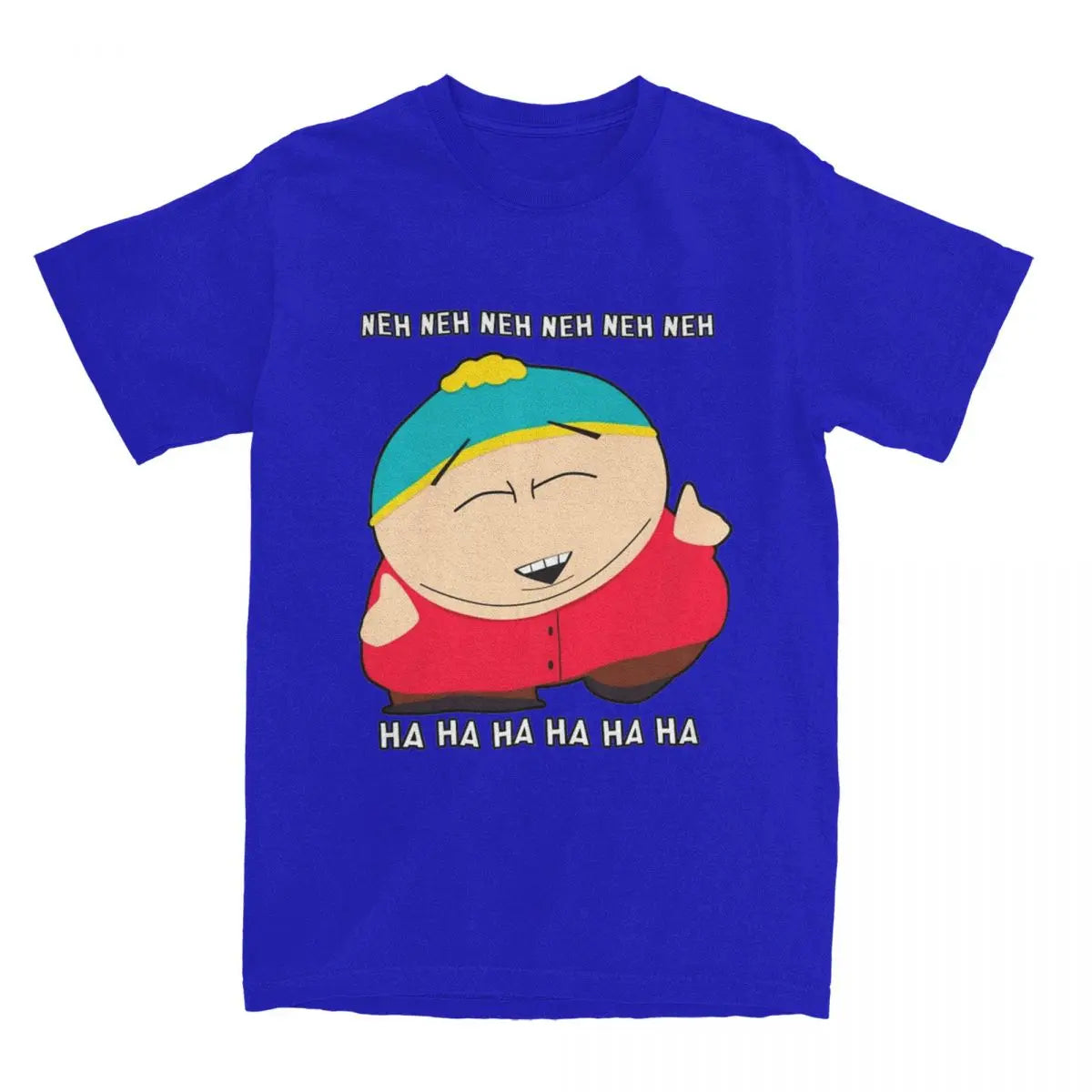 Oversized T Shirt Southparks Eric Cartman Neh Neh Ha Ha 100% Cotton T-Shirts Trending Tshirt for Man Summer Y2K Fun Clothes