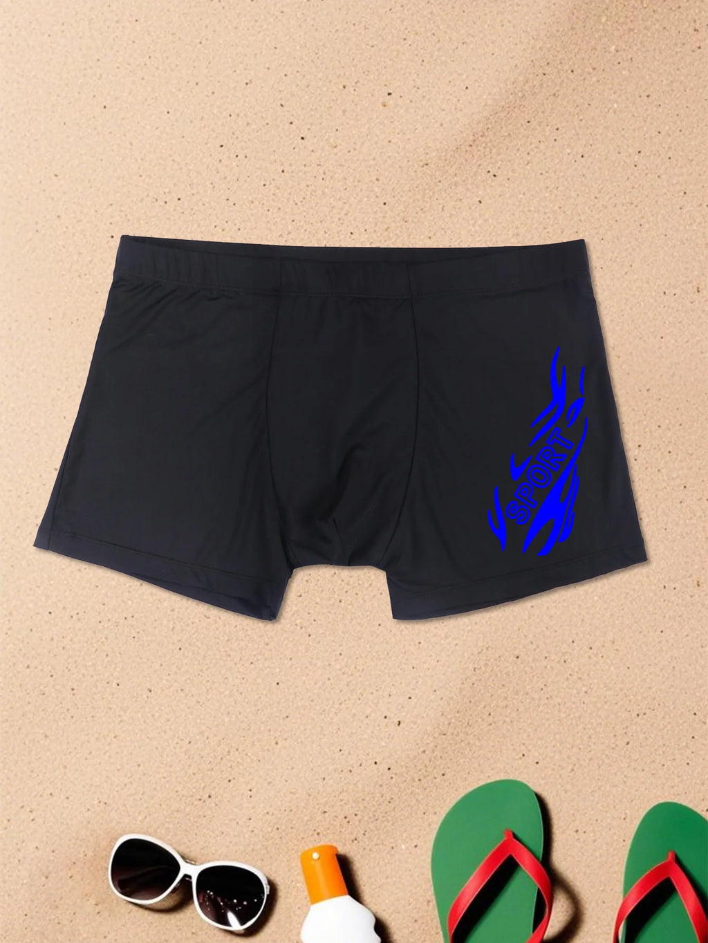 Fashionable Pool Party Swimming Trunks Men's Slim Fit Swim Shorts Gym Beach Essentials Quick Dry Stretchy Fabric