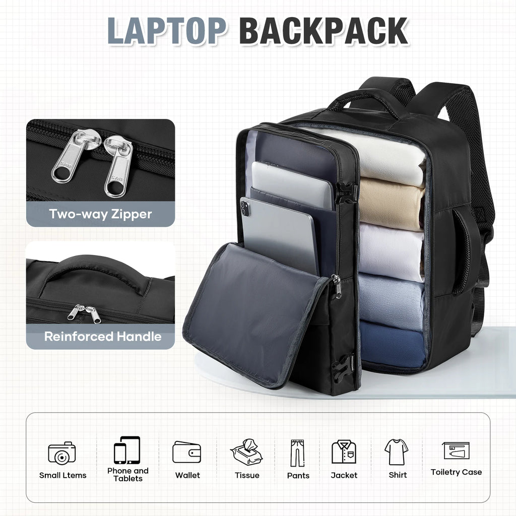 Ryanair 40x30x20 Luggage Cabin Bag, 40x30x20 Bag Men Women 15.6inch Laptop Bag Business  Travel Backpack，College School Backapck