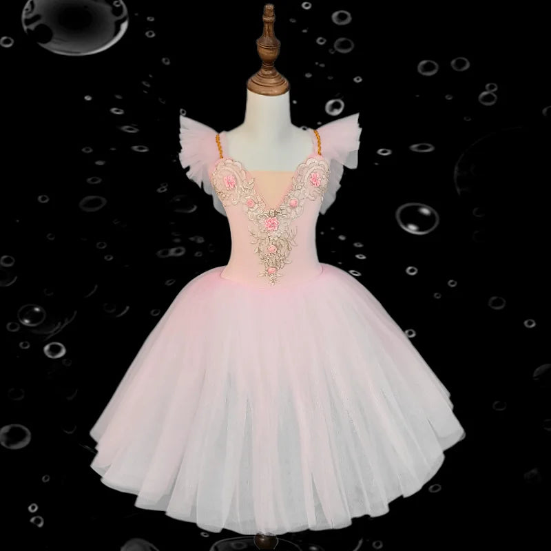 Girls' ballet skirt, school dance performance skirt, children's ballet skirt, girls' dance skirt, ballet performance costumes