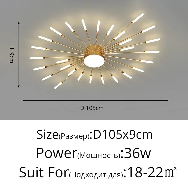 Modern LED Ceiling Lamp Luxury Household Living Dining Room Chandelier Home Decor Bedroom Pendant Light Kitchen Lustres Fixtures