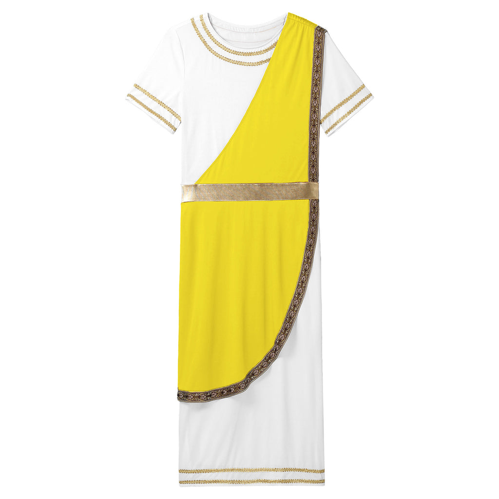 Mens Ancient Greek God Cosplay Outfit Roman Robe Costumes Ancient Greek Toga Spartan Dress Up Retro Vintage Warrior Clothing