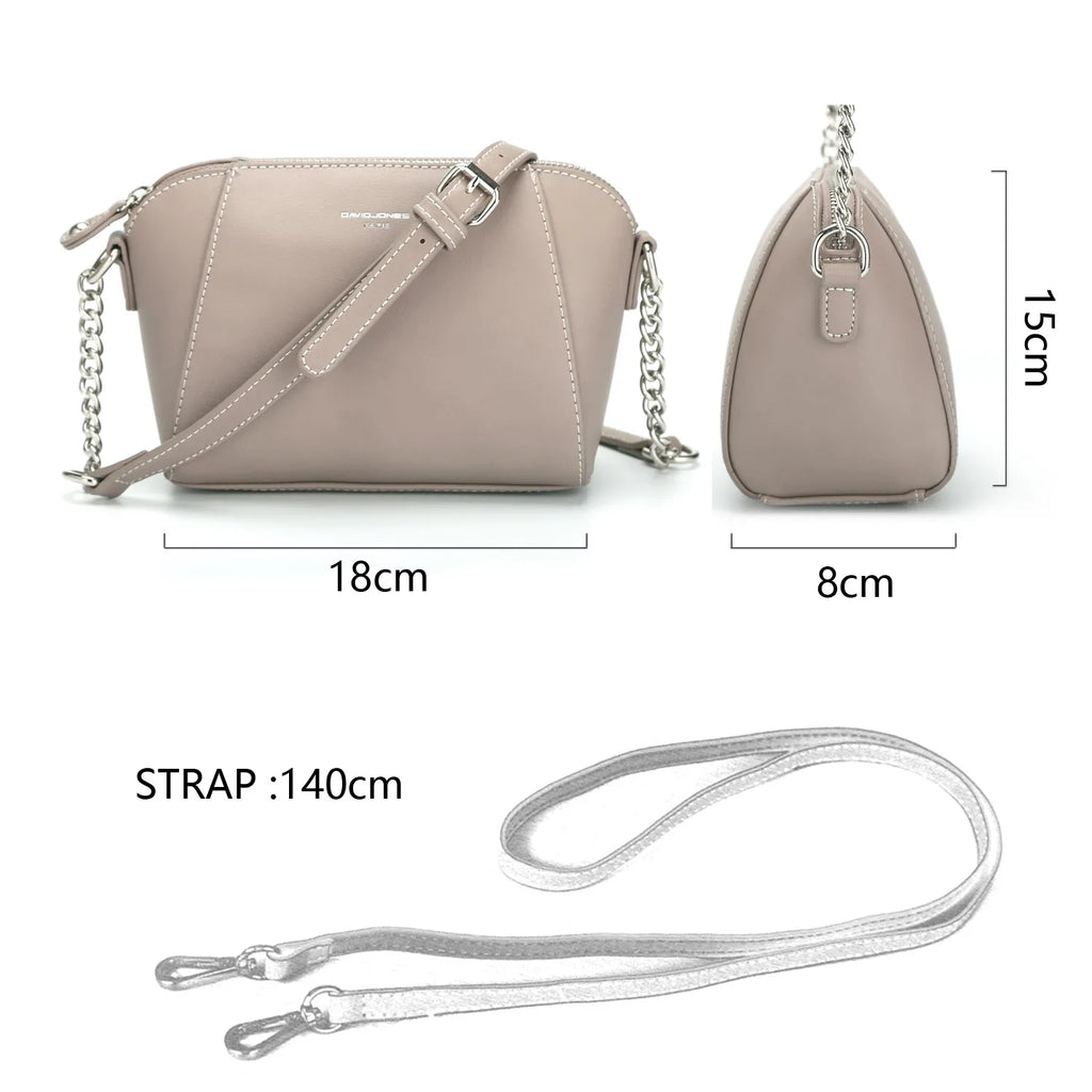 David Jones Handbags for Women 2024 Designer Luxury Ladies Fashion Crossbody Bags Casual Shoulder Bag Soft PU Leather Clutch