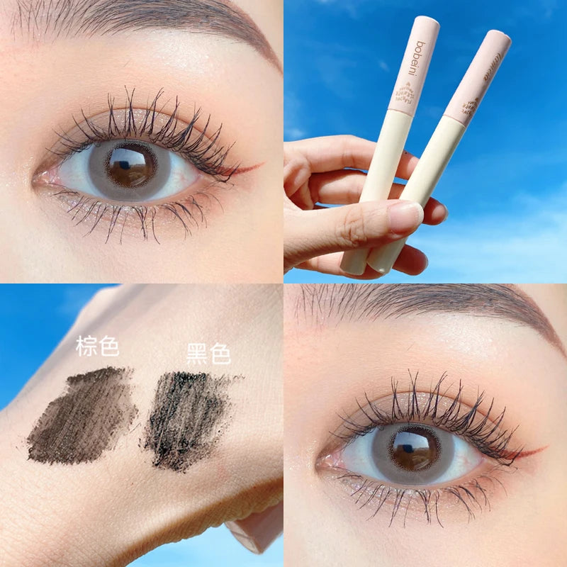 Mascara is waterproof and non-makeup taken off, lengthened, encrypted, slender, curled and long-lasting and non-smudge base