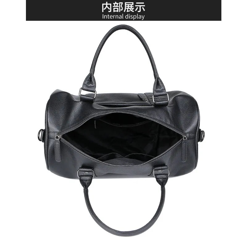 Men's Travel Bag Luxury Large Capacity  Luggage Duffle Bag Leather Portable Durable Crossbody Gym Purse Handbag Luggage Outdoor
