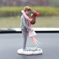 Cartoon Couples Car Decoration Accessories Romantic Lovers Figurines Balloon Ornament Auto Interior Dashboard Accessories Gifts
