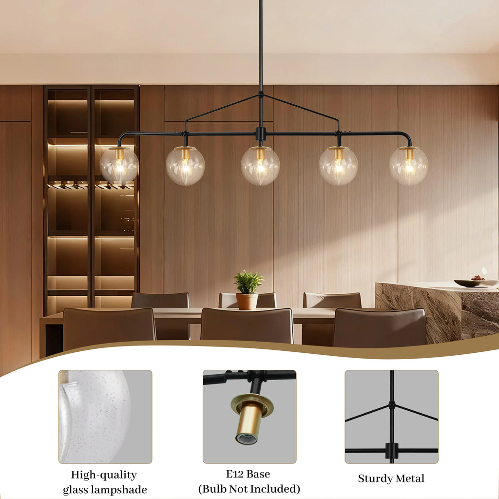 Island Lights for Kitchen Linear Chandelier Kitchen Island  Lighting Light Fixtures Black Chandeliers for Dining Room