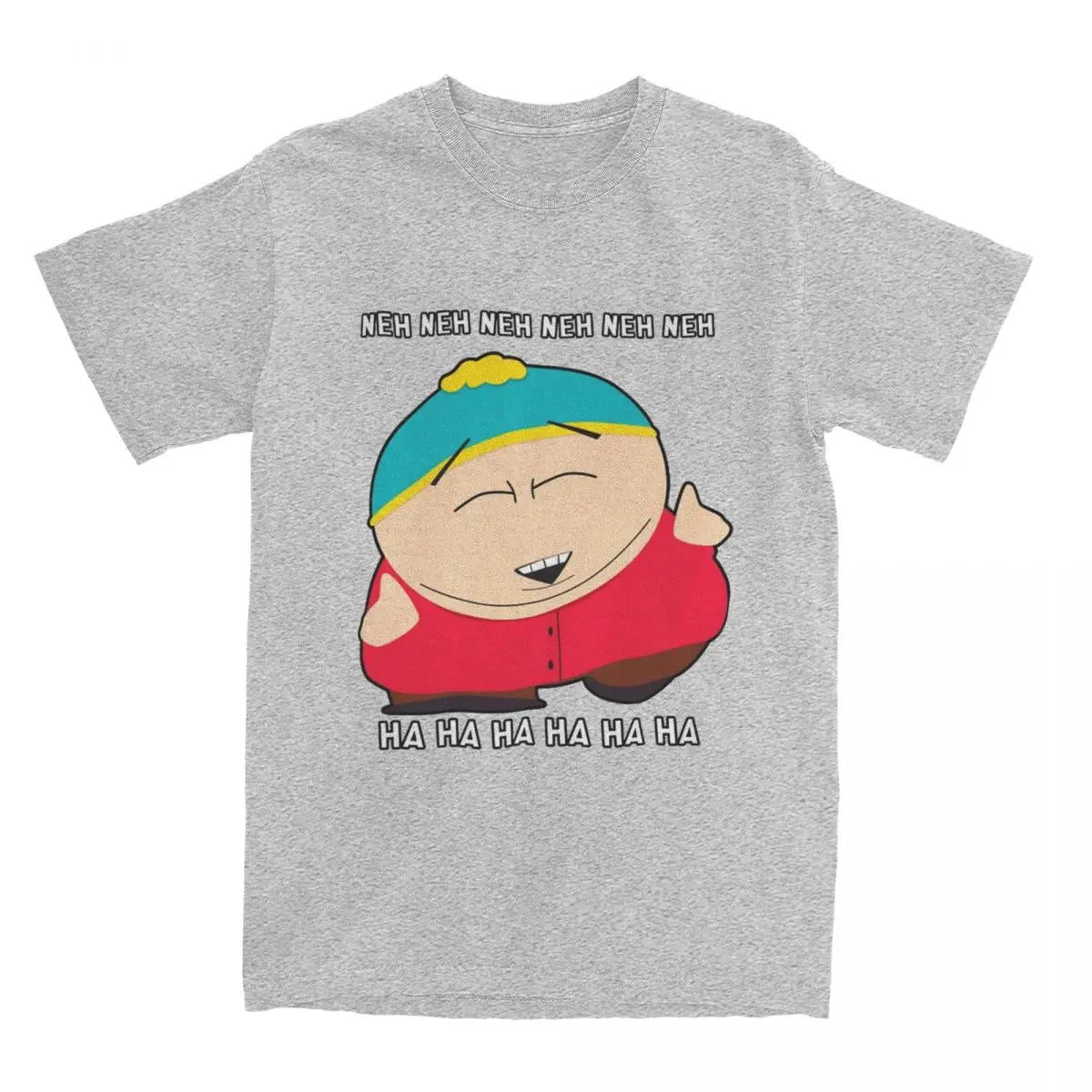Oversized T Shirt Southparks Eric Cartman Neh Neh Ha Ha 100% Cotton T-Shirts Trending Tshirt for Man Summer Y2K Fun Clothes