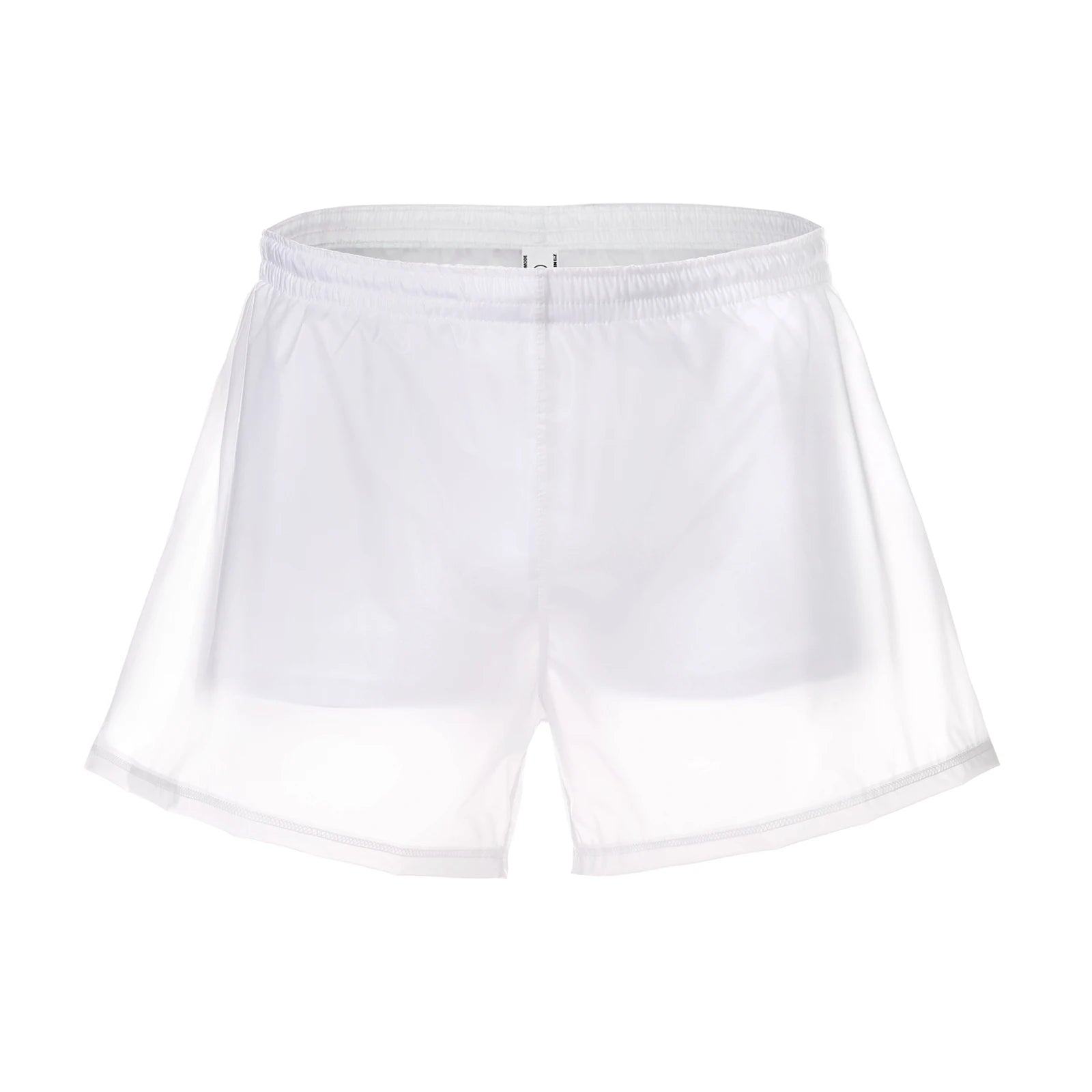 Men Beach Trunks Man Transparent Swimwear Sexy Swimming Swimsuit PVC Beachwear Shorts Boardshorts Bathing Suit Waterproof
