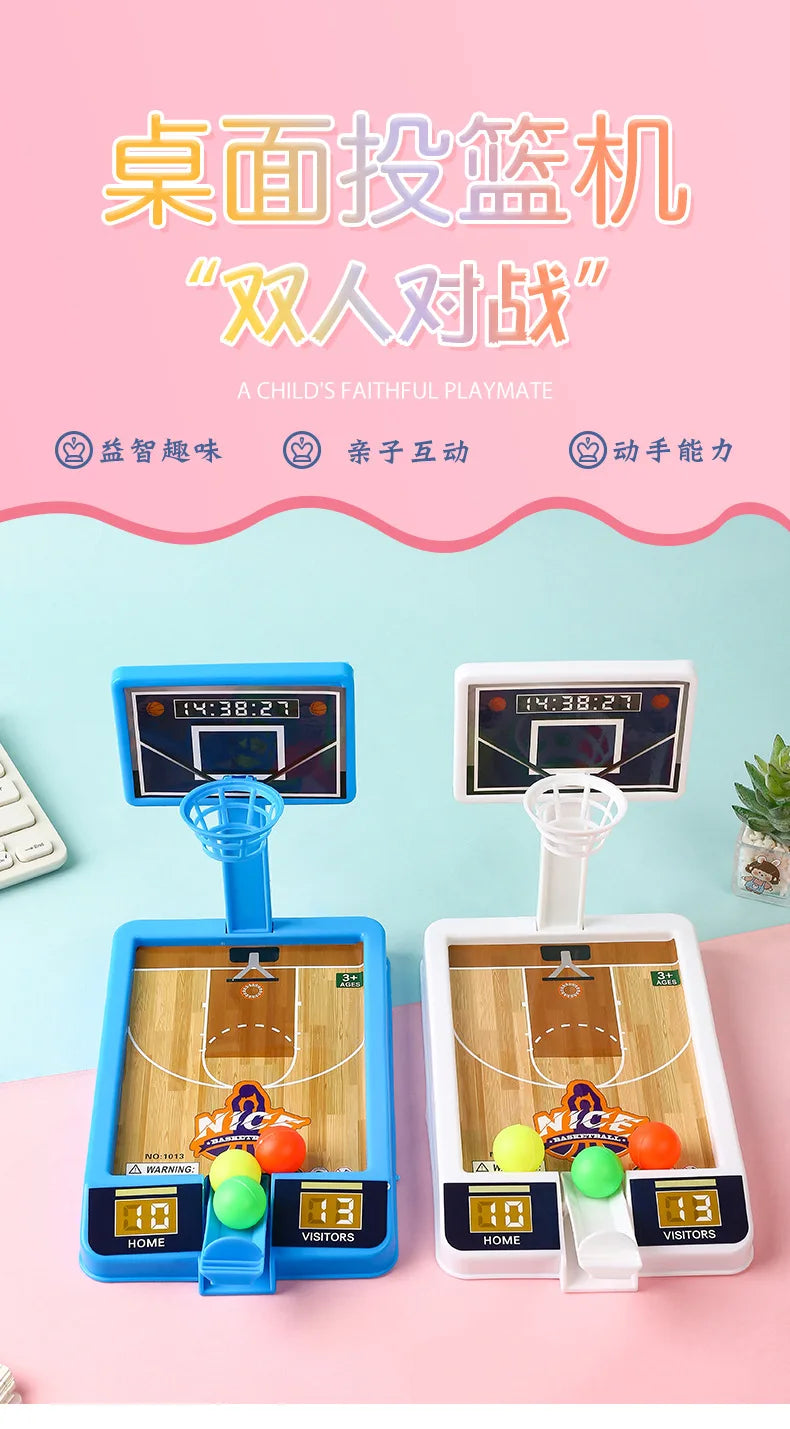 New Shooting Game Machine Mini Basketball Rack Shooting Machine Parent-child Interaction Children Indoor Leisure Educational Toy