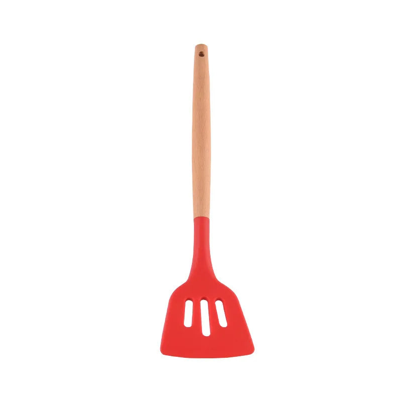 Silicone Turners Gadgets Spatula Egg Fish Frying Pan Scoop Fried Shovel Slotted Turners Kitchen Tools Cooking Utensils Kitchen a