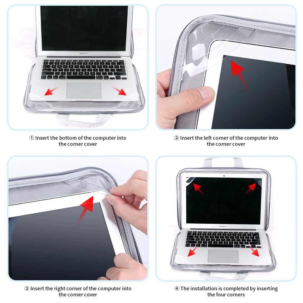 Laptop Sleeve For Macbook Air 13 Case M1 M2 Pro 13.3 14 15 16 Notebook Cover Laptop Bag for Huawei Matebook Asus + Accessory Bag