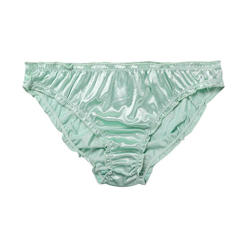 Women's panties Sexy Super Stretch Underpants Female Lingerie Low-Waist Satin Briefs Breathable And Comfortable Underwear