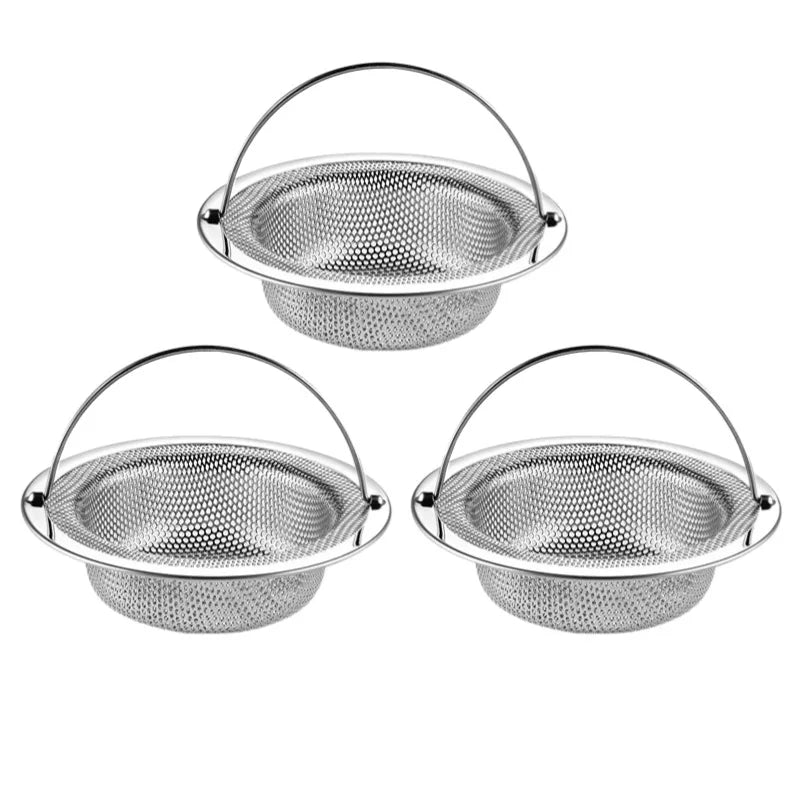 Kitchen Sink Filter Stainless Steel Garbage Food Residue Hair Catcher Sewer Mesh Strainers Bathroom Drain Hole Filter Trap