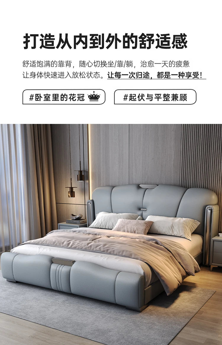 European Sleeping Bed Princess Platform Double Luxury Massage Bed Design Full Storage Sofa Letto Matrimoniale Trendy Furniture