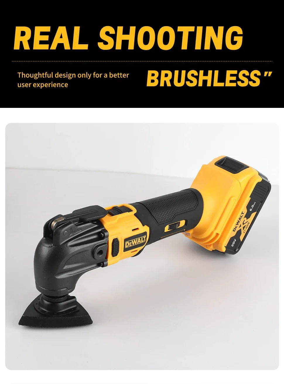 DEWALT 20V Cordless Oscillating Tool 3.2° Angle 6-Speed for Multi-Material Trimming/Cutting in Workshop & Home Renovation Tasks