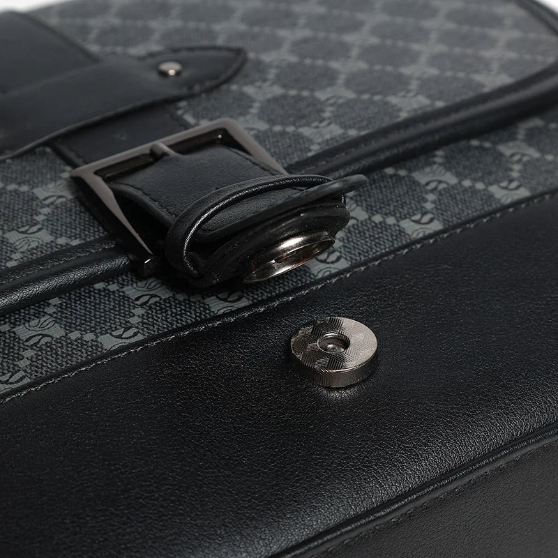 Business Leather Large Crossbody Bag for Men Bags Designer Casual Man Messenger Bag Male Sling Pack Work Shoulder Bag Luxury