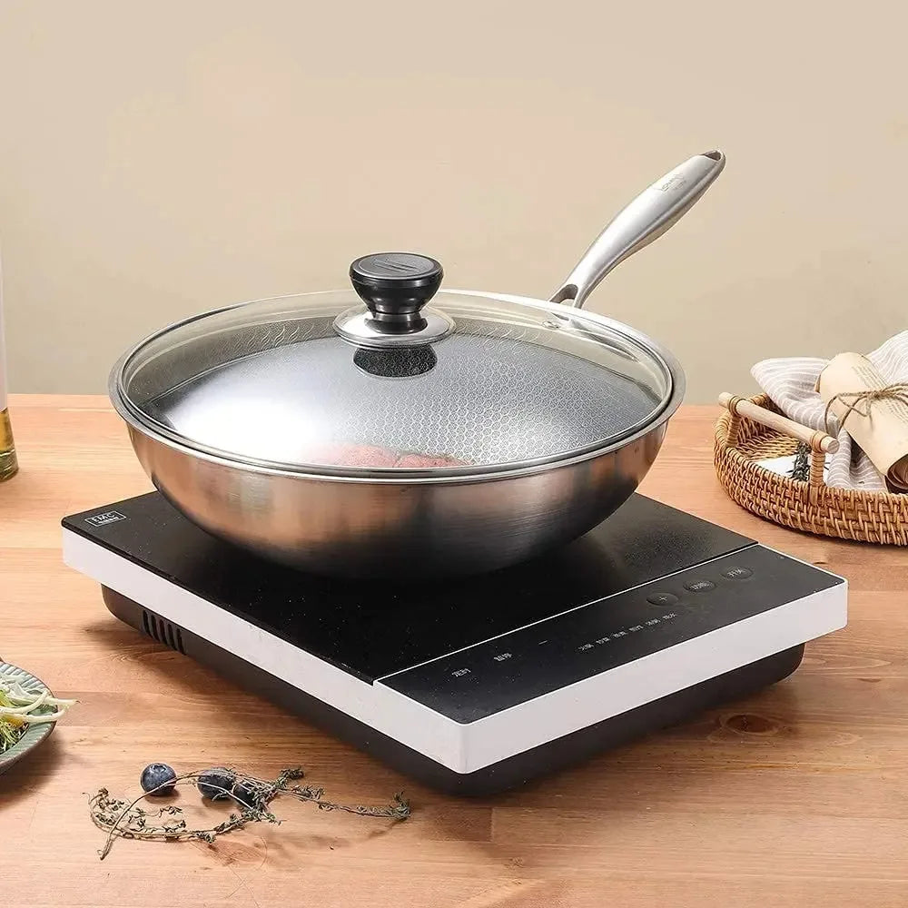 Durable Universal Pot Cover Tempered Glass Visible Pot Lid Anti-scalding Round Cookware Parts Kitchen Accessories