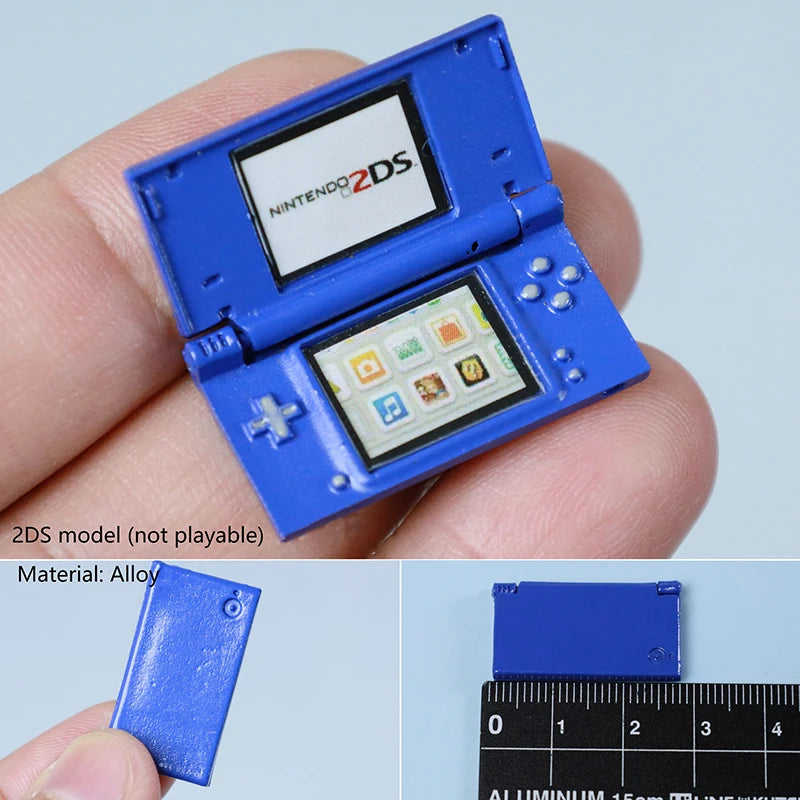 Dollhouse Compatible Miniature Game Console Model, Ideal for Decoration and Prop Photography