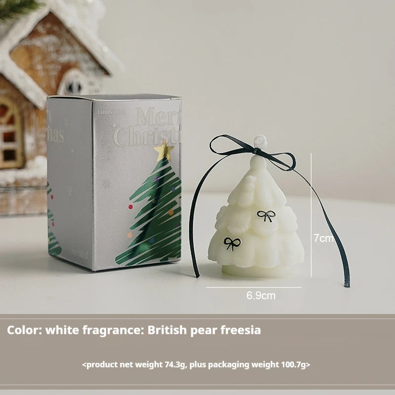 Cute Christmas Tree Scented Candles Handmade Fragrance Creative Ornaments Aromatherapy Xmas Gifts Birthday Gift Home Decor