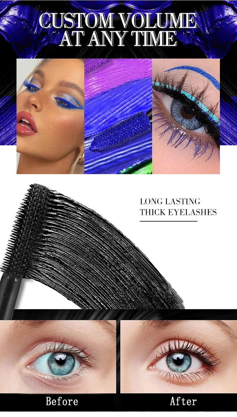 5D Mascara Makeup Waterproof Sweatproof Non-smudgy Non-smudge Natural Lengthening Lasting Cosmetics Makeup Cosmetic