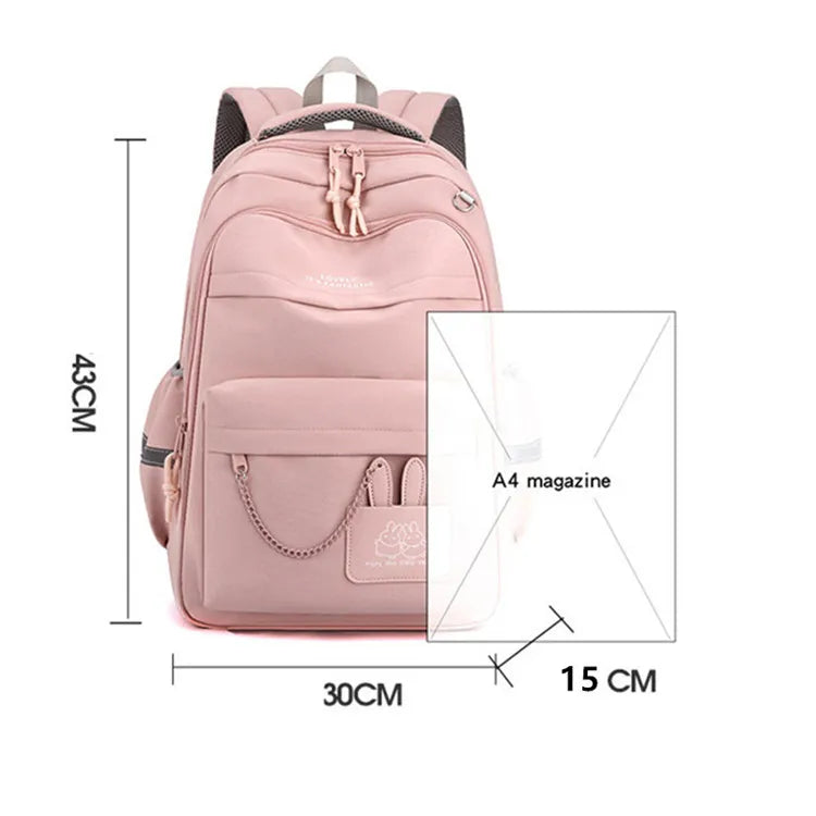 Fengdong kids school bag cute school backpack for girls children kawaii bookbag primary students gift large capacity backpack
